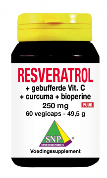 Resvératrol Curcuma Vitamine C Tamponée Bioperine Veggie