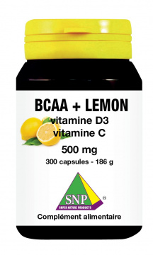 BCAA + Lemon Vitamine D3 Vitamine C 300 caps
